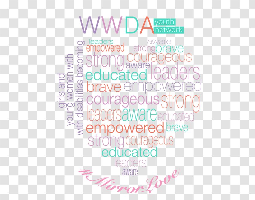 Jumble Hashtag Woman Female Word - Heart - Positive Youth Transparent PNG