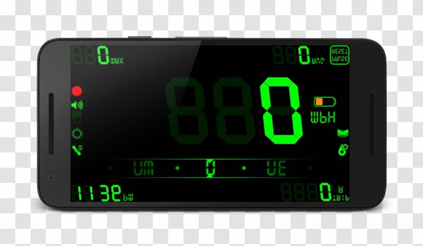 Android Lumino City Speedometer Head-up Display - Tablet Computers Transparent PNG