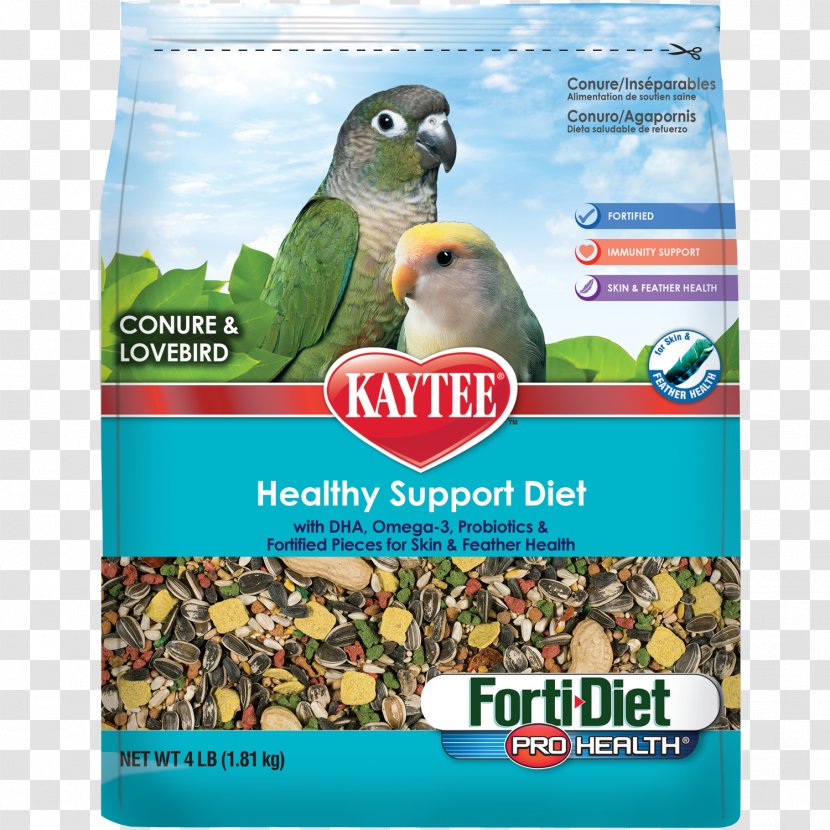 Parrot Lovebird Bird Food Cockatiel - Kaytee Transparent PNG