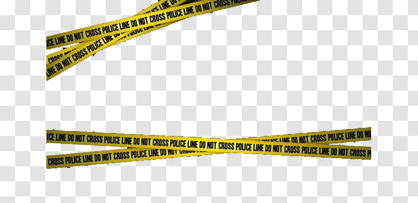Do Not Cross Chalk Outline Crime Scene Police Line - Yellow Transparent PNG