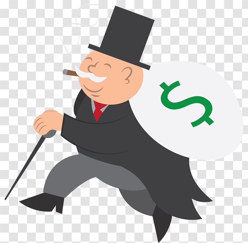 Money Bag Male - Gentleman - Fat Man Transparent PNG