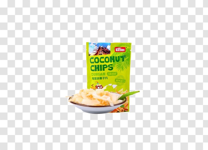 Durio Zibethinus Indonesia Corn Flakes Icon - Keen Zi Durian Flavor Coconut Slice Transparent PNG