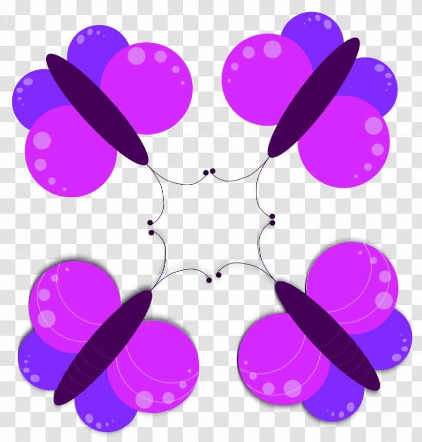 Butterfly Like Button Clip Art - Purple - Green Clipart Transparent PNG