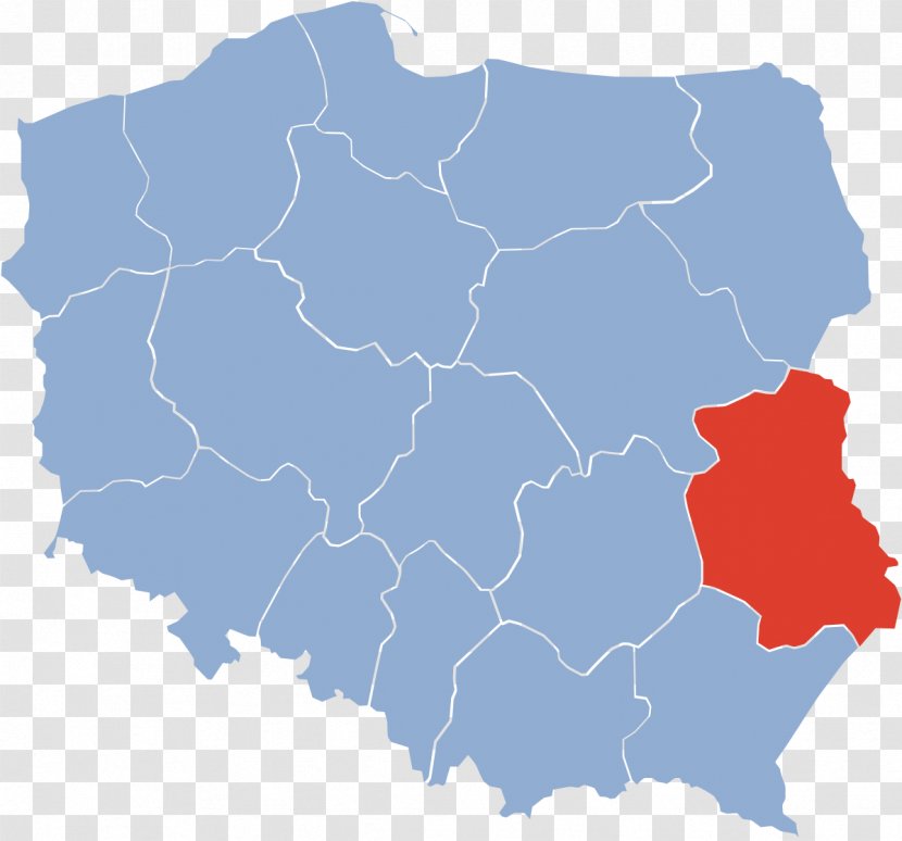Voivodeships Of Poland Mapa Polityczna Vector Graphics - Geography - Map Transparent PNG