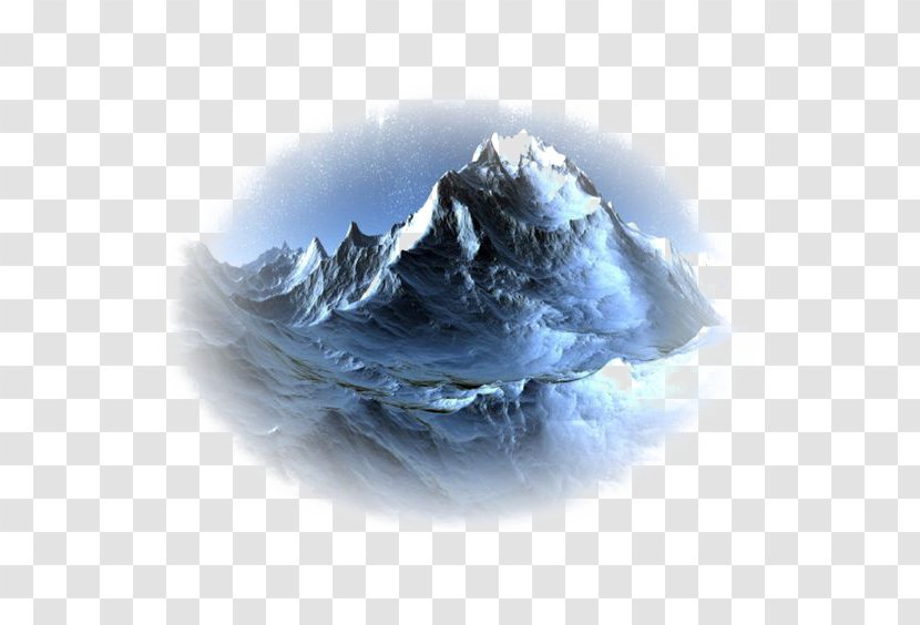 Television Set Desktop Wallpaper Landscape High-definition - Nature - Free Snowy Buckle Elements Transparent PNG