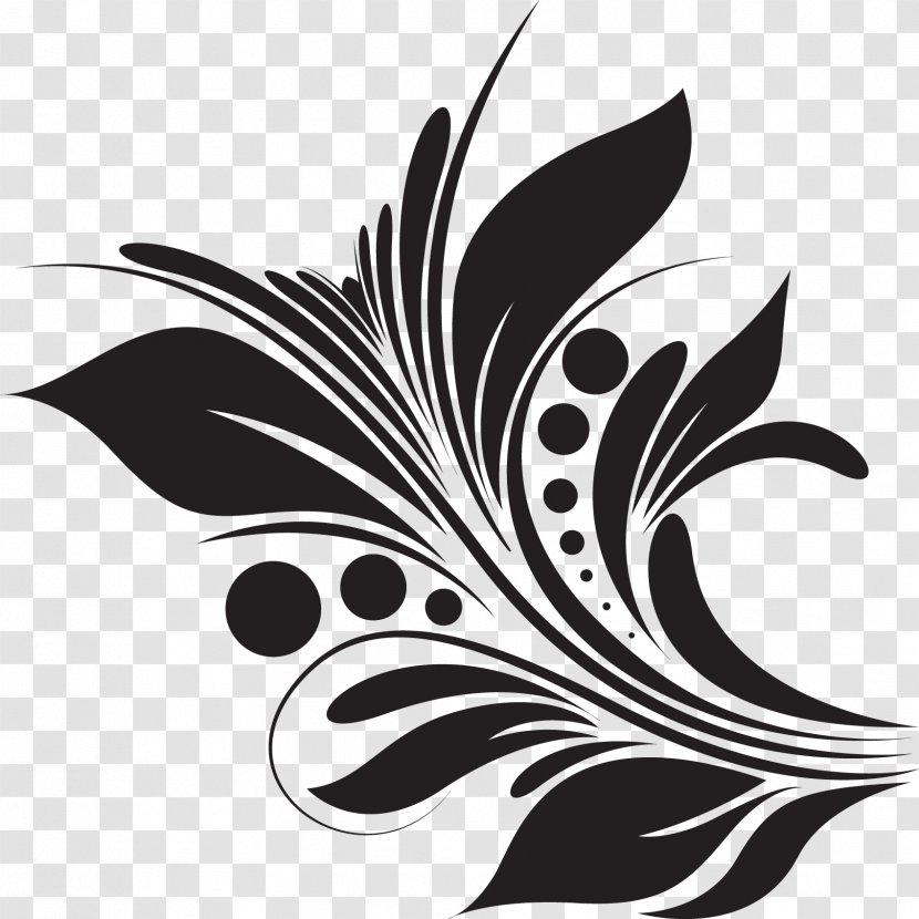 Stencil Silhouette Royalty-free - Flowering Plant - Flourish Transparent PNG