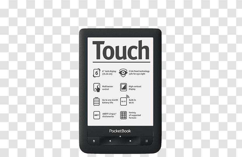 PocketBook International E-Readers EBook Reader 15.2 Cm PocketBookTouch Lux Tablet Computers - Display Device - Book Transparent PNG