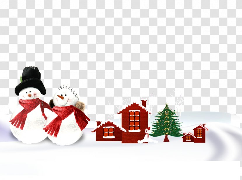 Christmas Snowman New Years Day - Cabin Transparent PNG
