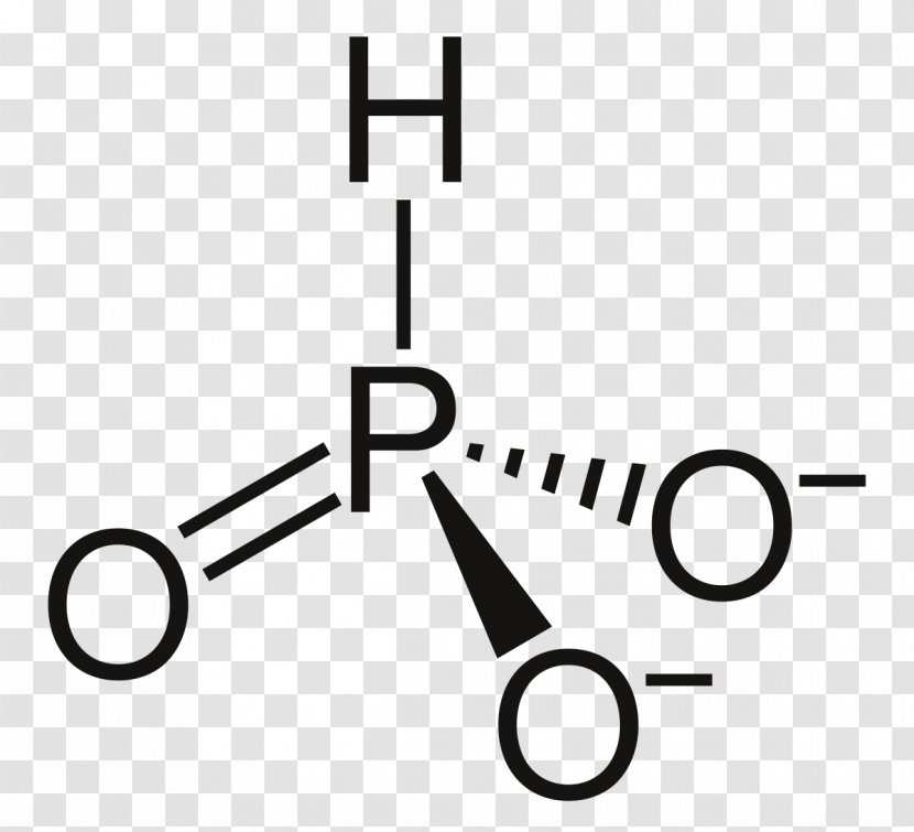 Phosphite Anion Polyatomic Ion Ionic Compound Lewis Structure - Black And White - Science Transparent PNG