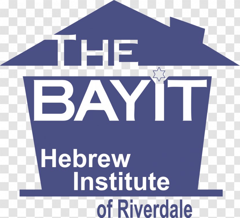 Hebrew Institute Of Riverdale - Blue - The Bayit Logo Brand Organization FontShabbat Across America Transparent PNG