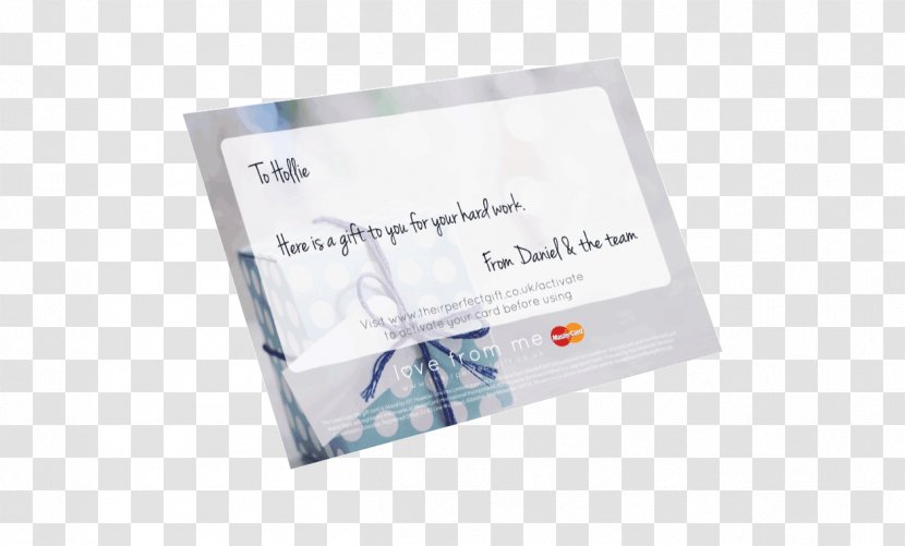 Gift Card Shopping Wedding MasterCard - Personal Transparent PNG