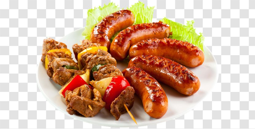 Hot Dog Shish Kebab Chili Barbecue - Sausage Transparent PNG