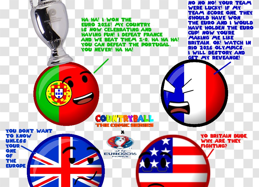 Portugal National Football Team UEFA Euro 2016 Polandball Portuguese Empire - Britain Transparent PNG