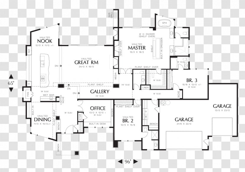 House Plan Floor Storey - Diagram Transparent PNG