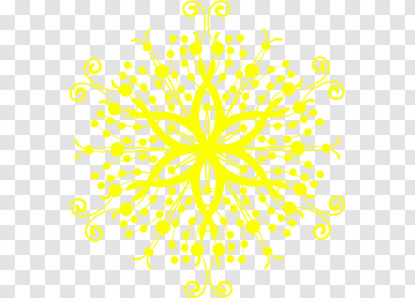 Dream Snow Snowflake - Floral Design - Polygon Beautiful Pattern Material Transparent PNG