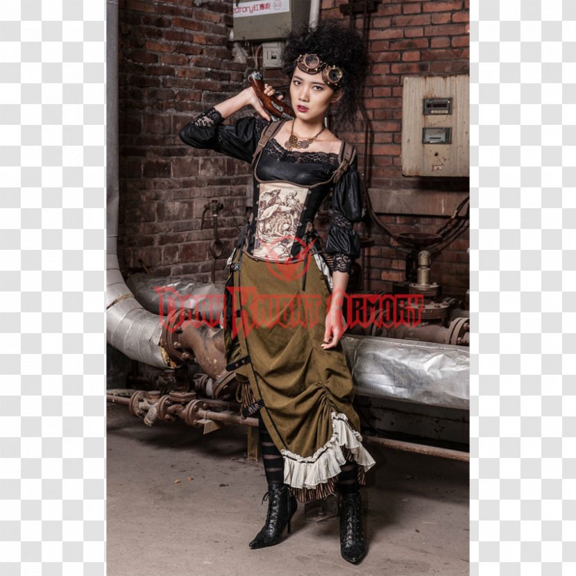 Skirt Ruffle Bustle Clothing Dress - Balljointed Doll - Steampunk Gear Transparent PNG