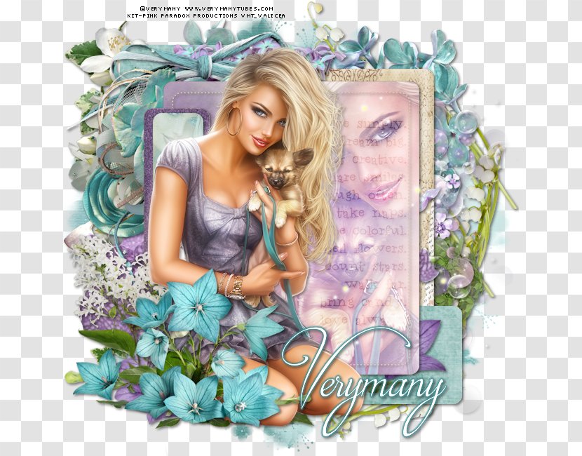 Photomontage Blond Flower Lavender - Purple Transparent PNG