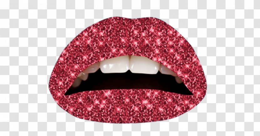 Violent Lips Cosmetics Red Glitter - Magenta - Lipstick Transparent PNG