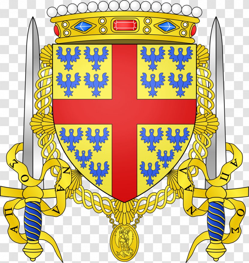 Crest Coat Of Arms France House Montmorency Heraldry - Supporter Transparent PNG