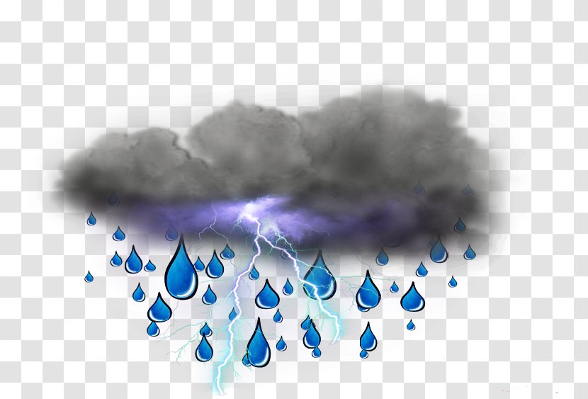 Thunderstorm Rain Computer Font Hail - Stock Photography Transparent PNG