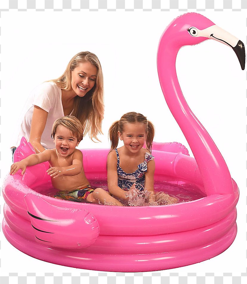 Inflatable Swimming Pool Air Mattresses Infant Beach Ball - Swim Ring - Flamingo Transparent PNG