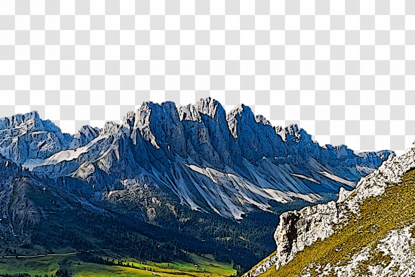 Mountainous Landforms Mountain Range Natural Landscape Highland - Massif Wilderness Transparent PNG