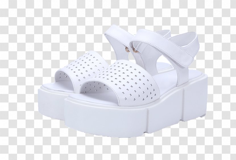 Sandal Shoe Boot - Walking - Increased White Sandals Transparent PNG