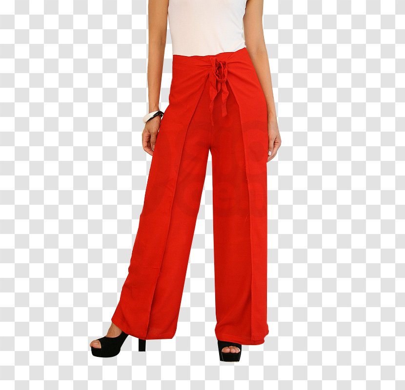 Waist Palazzo Pants Petite Size Wrap - Jeans Transparent PNG