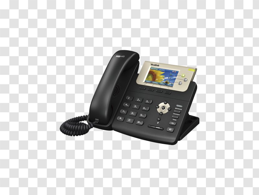 VoIP Phone Yealink SIP-T32G Telephone Gigabit Ethernet Session Initiation Protocol - Voice Over Ip - Pbx Transparent PNG