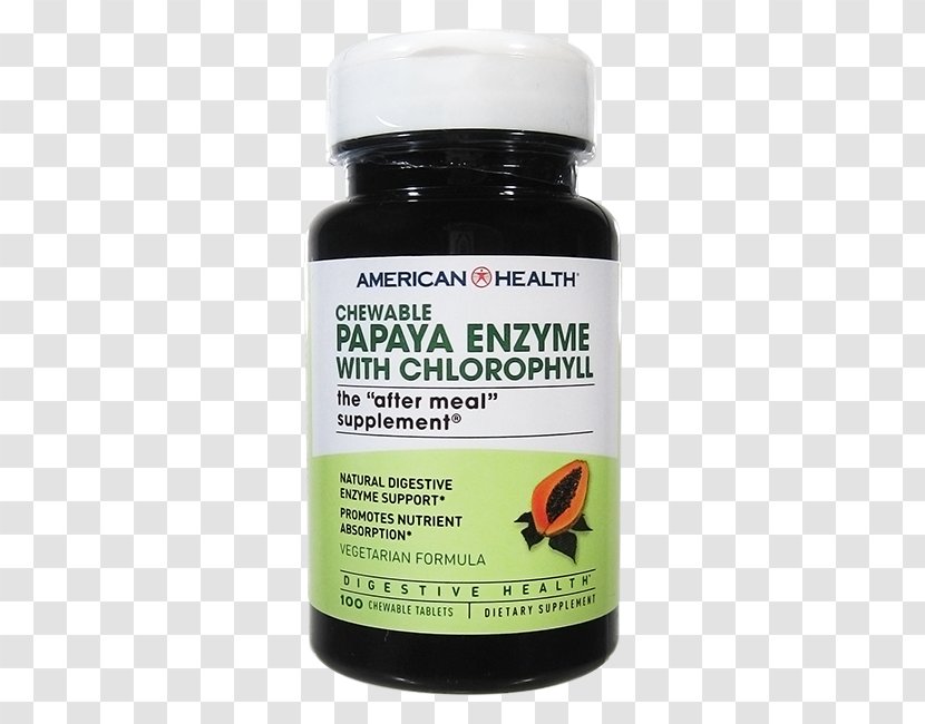 American Health Plant Papaya Enzyme - Chlorophyll Transparent PNG