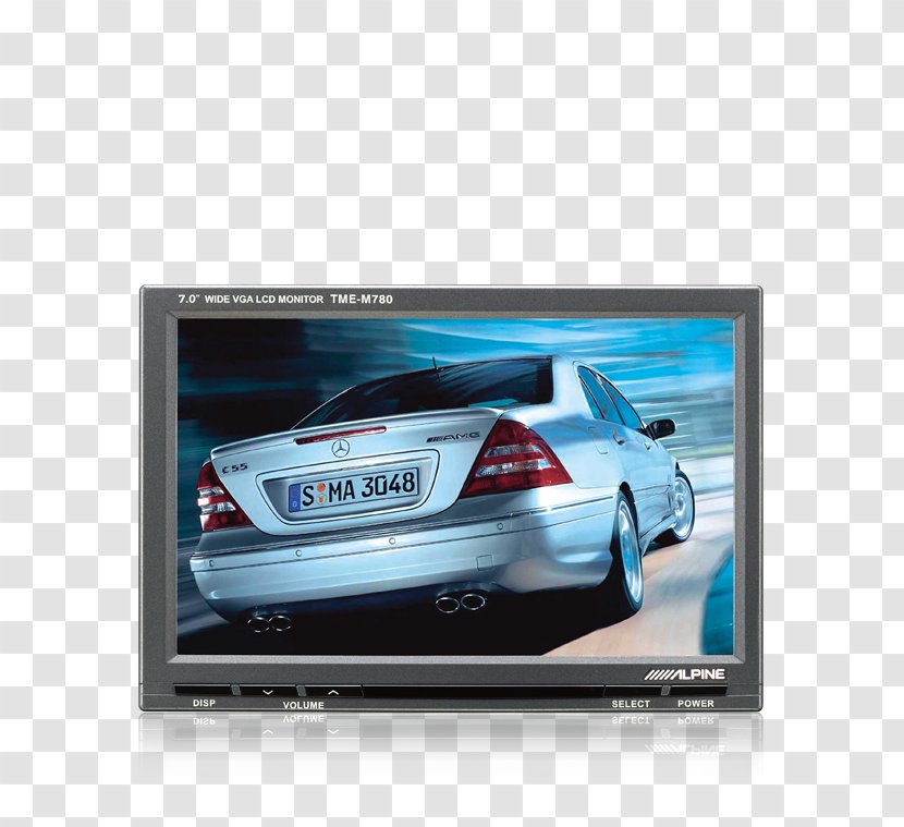 Car Computer Monitors DVD Player Vehicle Audio - Bumper Transparent PNG