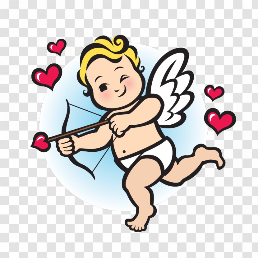 Cupid Drawing Cartoon - Frame Transparent PNG