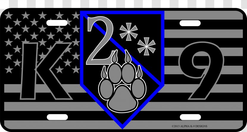 Police Dog German Shepherd Vehicle License Plates - Symbol Transparent PNG