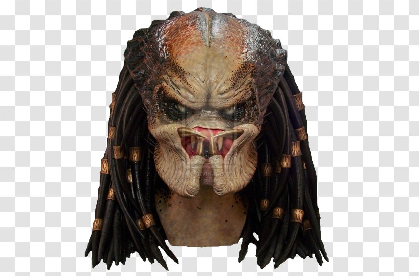 Predator Alien DeviantArt Painting - Head Transparent PNG