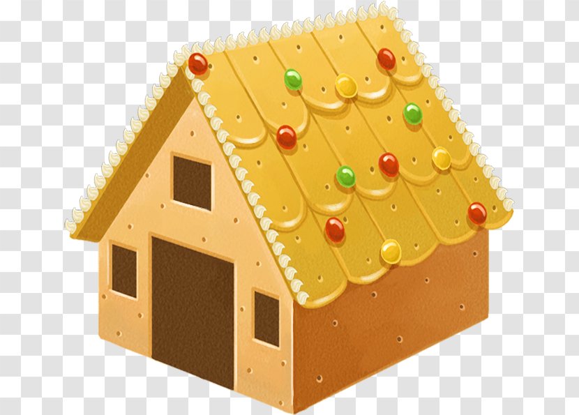 Gingerbread House Creativity Designer - Yellow Texture Creative Synthesis Candy Transparent PNG