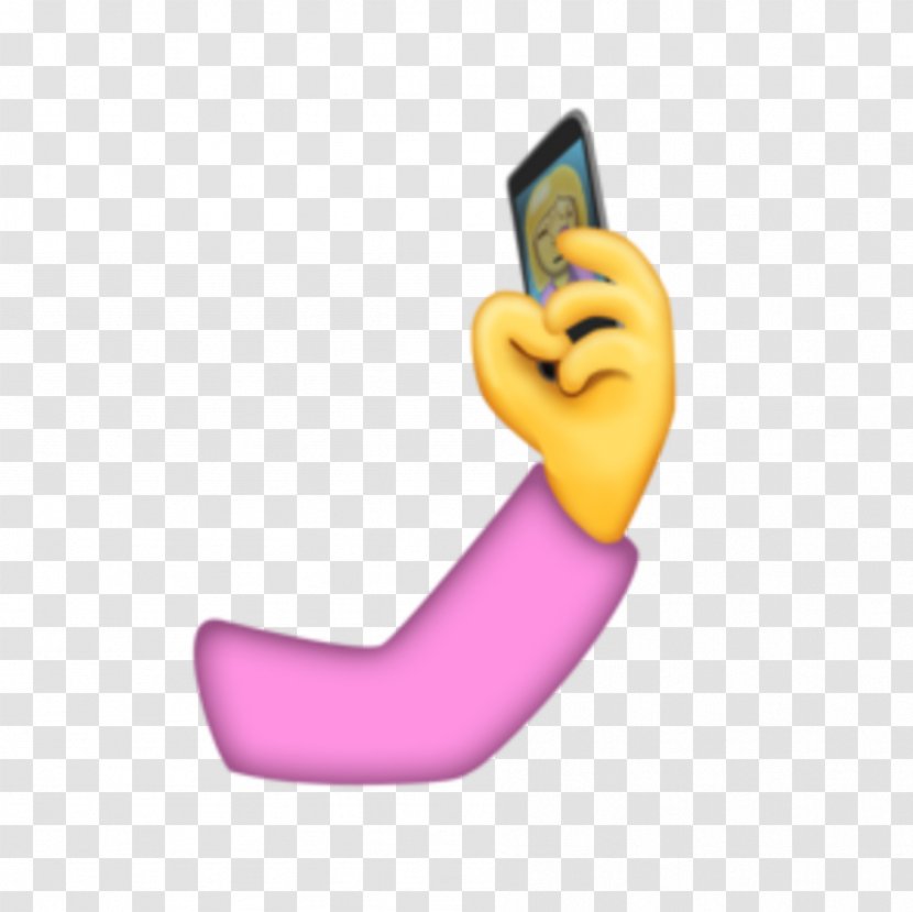 IPhone Emojipedia Shrug Selfie - Purple - Iphone Transparent PNG