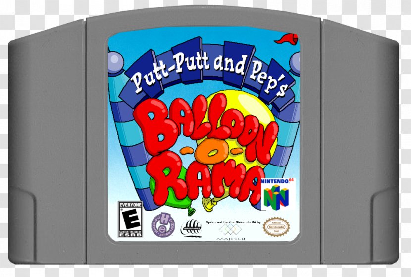Video Game Consoles Nintendo 64 Putt-Putt And Pep's Balloon-o-Rama Super Smash Bros. Mario Party 3 - Rom Cartridge - Cthulu Transparent PNG