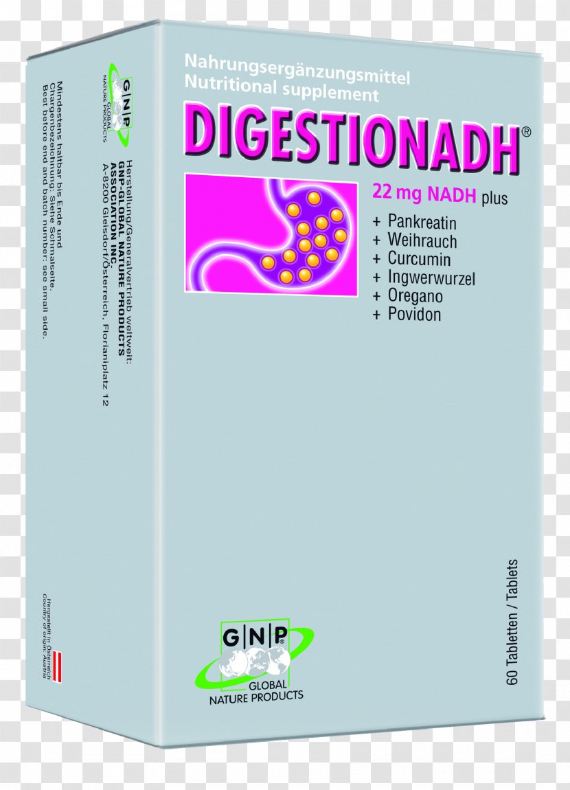 Dietary Supplement Nicotinamide Adenine Dinucleotide Coenzyme - Dostawa - Digest Transparent PNG