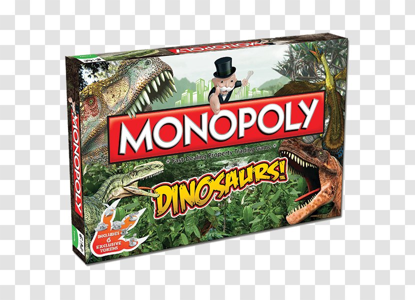 Monopoly Junior Monopoly: The Mega Edition Deal Board Game - Dinosaur Transparent PNG