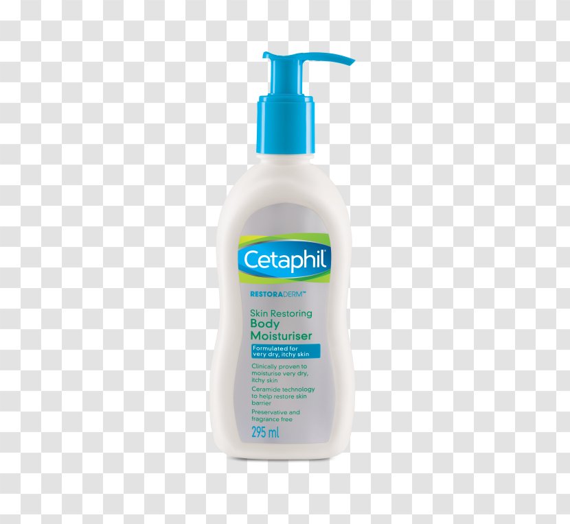Lotion Cetaphil RestoraDerm Eczema Calming Body Moisturizer Skin Restoring Moisturiser - Allergy Test Transparent PNG