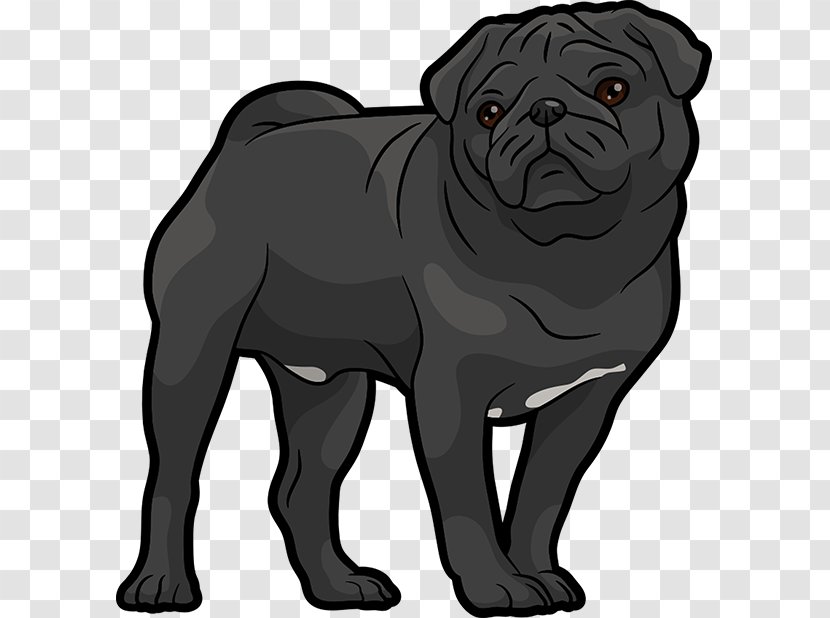 Pug Puppy Dog Breed Companion Clip Art - Royaltyfree Transparent PNG