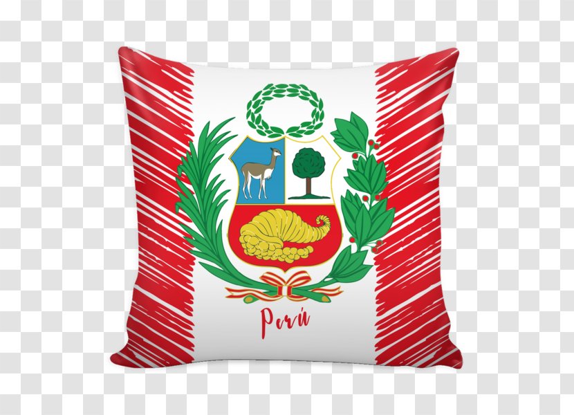 Coat Of Arms Peru Cushion Throw Pillows Escutcheon - Pillow Transparent PNG