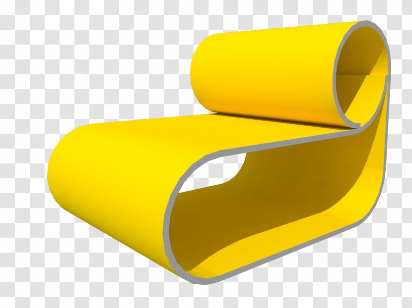 Chair Rendering Yellow - Furniture Transparent PNG