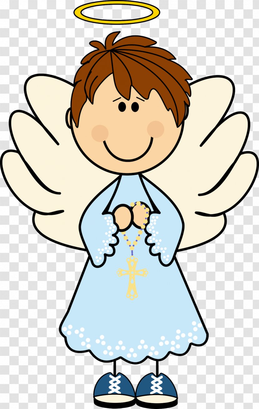 Baptism Angel Eucharist First Communion Party - Watercolor Transparent PNG