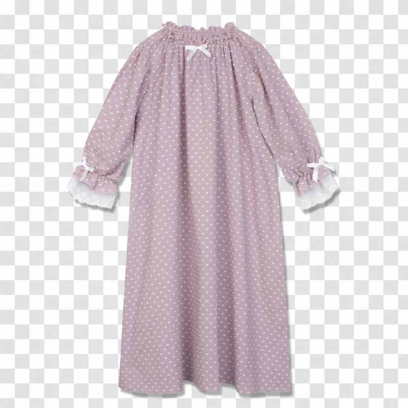 Clothing Dress Nightwear Sleeve Polka Dot - Pajamas Transparent PNG