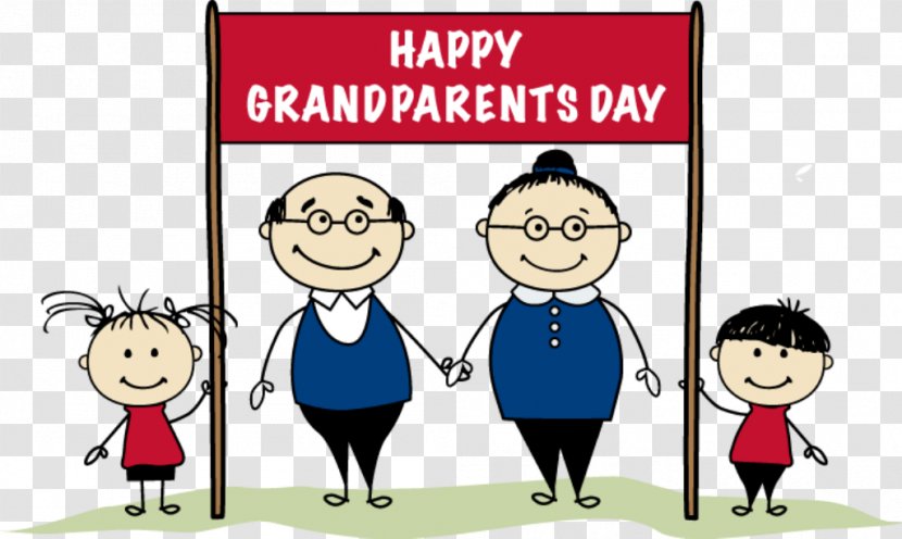 National Grandparents Day Clip Art Image Happiness - Human Behavior - Family Transparent PNG