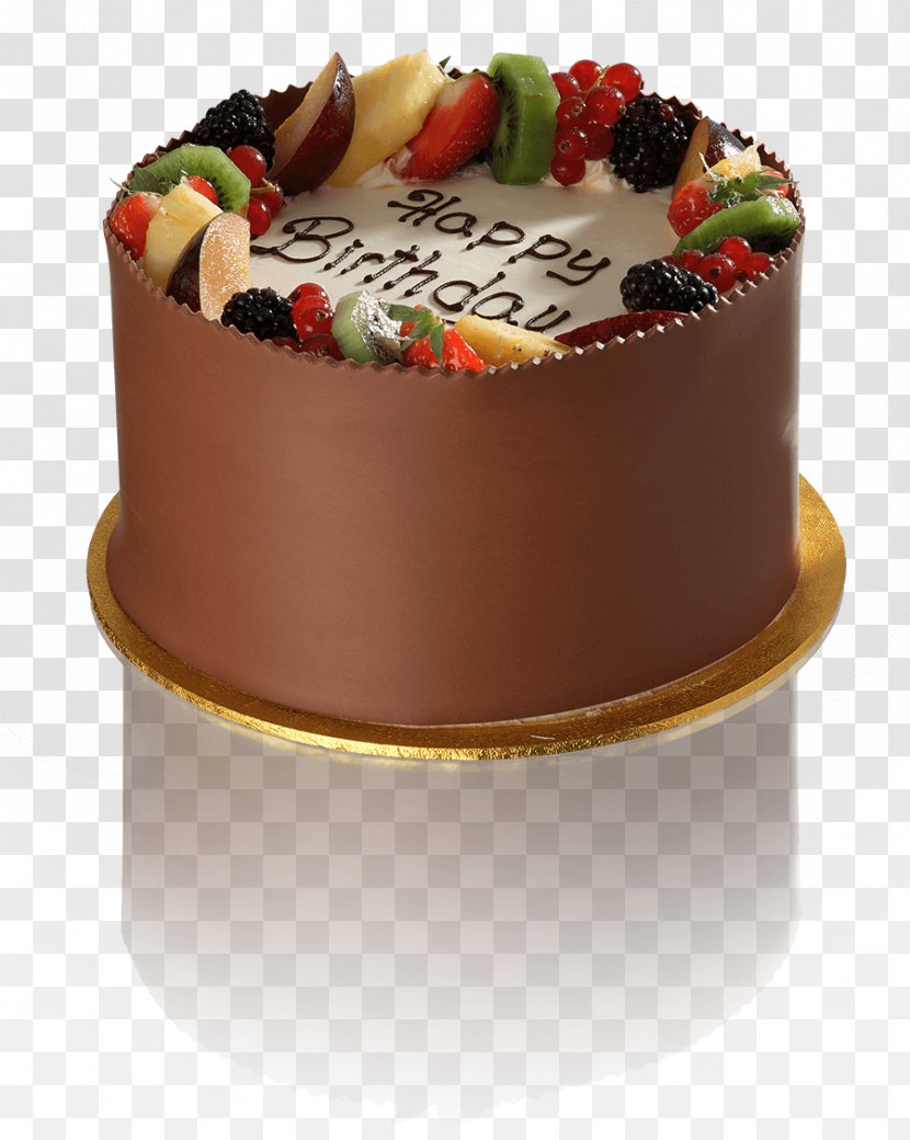 Chocolate Cake Fruitcake Sachertorte Ganache - Food Transparent PNG
