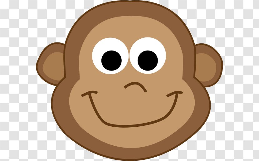 Monkey Cartoon Drawing Clip Art - Face Transparent PNG