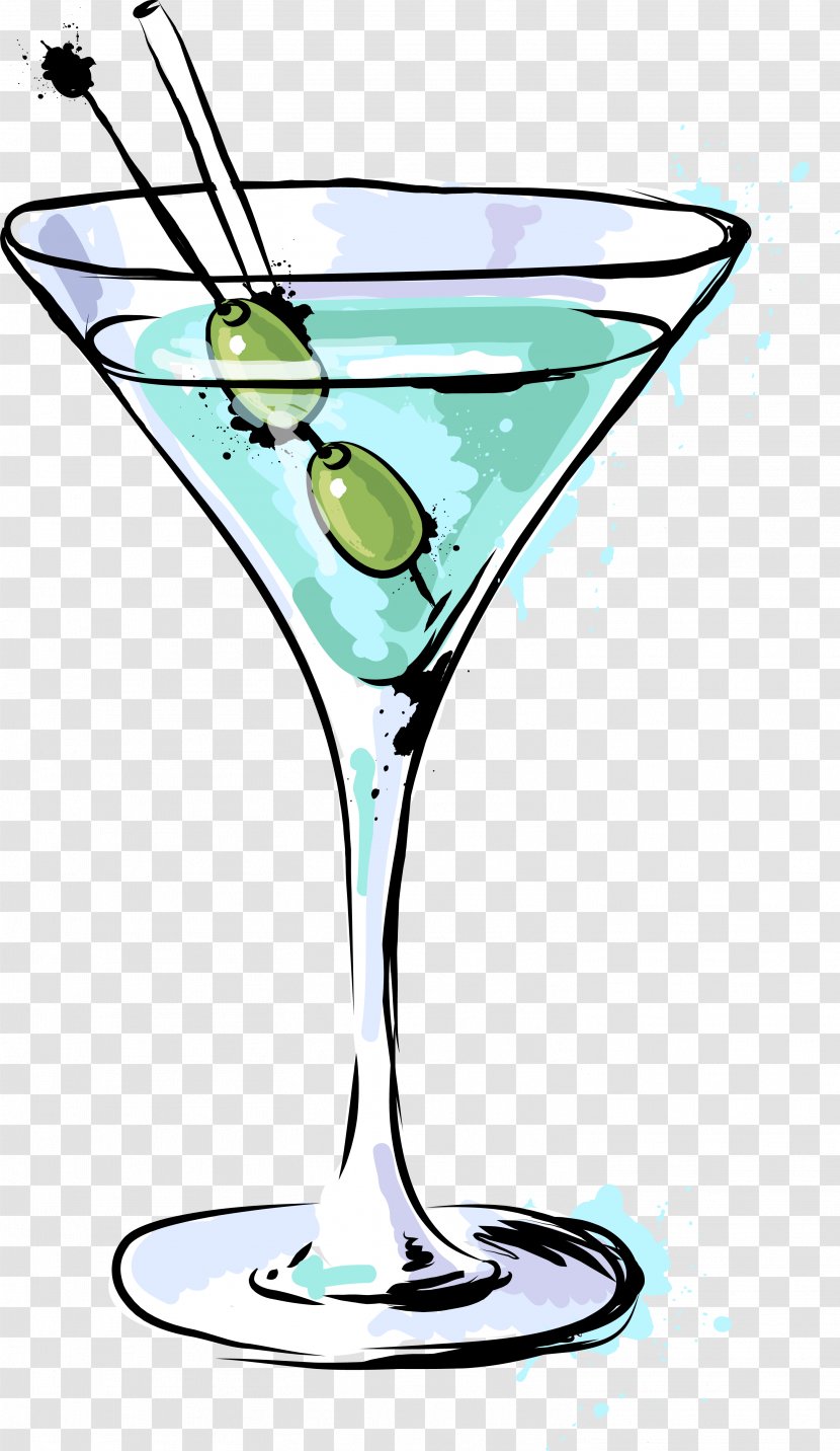 Cocktail Garnish Martini Blue Hawaii - Drinkware - Green Fresh Drink Transparent PNG