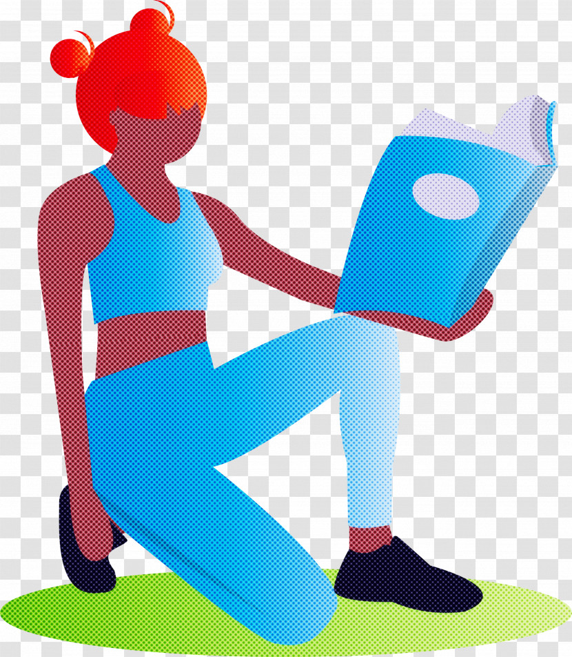 Reading Book Girl Fashion Transparent PNG